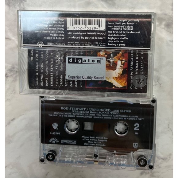 Rod Stewart Rock Cassette Lot of 4 Foolish Behaviour Vagabond Heart Unplugged - Picture 10 of 10